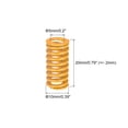 thumbnail image 2 of Die Spring, 10mm OD 20mm Long 10 Pack Stamping Light Load Compression Yellow, 2 of 5