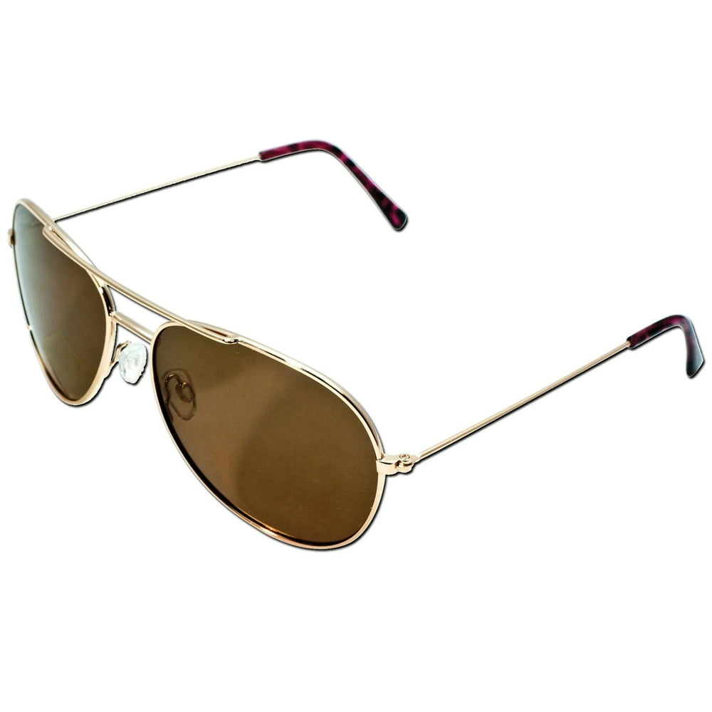 Panama Jack Polarized Pilot Aviator Sunglasses (Rose Gold) Walmart
