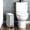 Silver, variant on LEDREM Slim Bathroom Trash Can with Lid , 1.6 Gallon Soft-Close Step Bin , Fluted Design for Small Spaces - Stainless Steel ,Black ,White