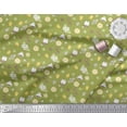 thumbnail image 2 of Soimoi Green polyester Crepe Fabric Tea Bag,Star Anise & Lemon Slice Vegetable Printed Fabric 1 Yard 42 Inch Wide, 2 of 3