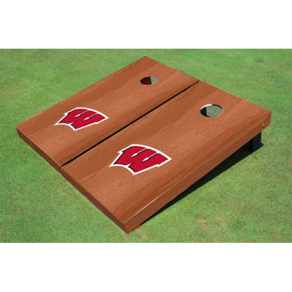 University of Wisconsin Solid Rosewood Cornhole Boards
