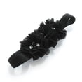 thumbnail image 5 of My Lello Baby Flower Diademas Tela Con Cuentas Trio Elástico Par (Blanco/Negro), 5 of 5