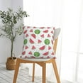 thumbnail image 5 of Pofeuu Hand Drawn Watermelon Print Double-sided plush pillowcase Square Throw Pillow Covers Pillows Cover for Living Room Bedroom Sofa Couch Cushion Cover（No pillow core）-16"x16", 5 of 7