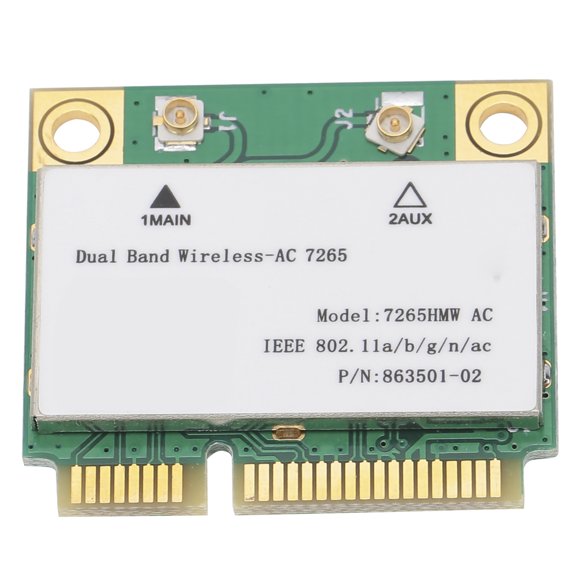 Cergrey Wifi Card,Mini PCI‑E Wifi Card Dual‑Band Wireless Adapter Parts 802.11AC 7265HMW AC,Mini PCI‑E Wifi Card