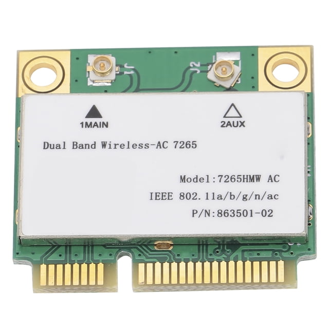 Cergrey Wifi Card,Mini PCI‑E Wifi Card Dual‑Band Wireless Adapter Parts 802.11AC 7265HMW AC,Mini PCI‑E Wifi Card