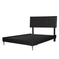 thumbnail image 3 of Base Cama Slim Dicasa Matrimonial Cabecera Bilbao Negro Almohada 2 Pack Protector Cloud Sábanas Softy Edredón Homy, 3 of 8