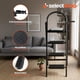 thumbnail image 5 of Escalera De Tijera Escalera Tubular Escalera Plegable Hecha de Acero Inoxidable Escalones Y Patas Antideslizantes Altura (4 Escalones Negro), 5 of 7