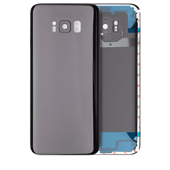 Replacement Back Cover Glass With Camera Lens Compatible For Samsung Galaxy S8 Plus (Service Pack) (Midnight Black)