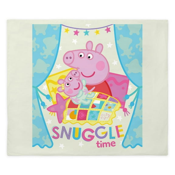CafePress - Peppa Pig: Snuggle Time - King Duvet Cover, Printed Comforter Cover, Unique Bedding,