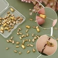 thumbnail image 4 of PH 96pcs Brass Corrugated Beads 12 Styles Golden Spacer Beads Long-Lasting Column Jewelry Beads Brass Rondelle Ball Loose Beads for Bracelet Earring Necklace Jewelry Craft Making Multi-color, 4 of 6