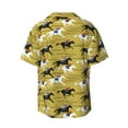 thumbnail image 2 of Haiem Horsemen In Horseraces Men's Casual Shirts Short Sleeve Button Down Shirts Fashion Textured Summer Beach Shirt-Medium, 2 of 7