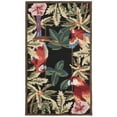 thumbnail image 4 of SAFAVIEH Chelsea Dewayne Parrot Lovers Wool Area Rug, Black, 1'8" x 2'6", 4 of 9