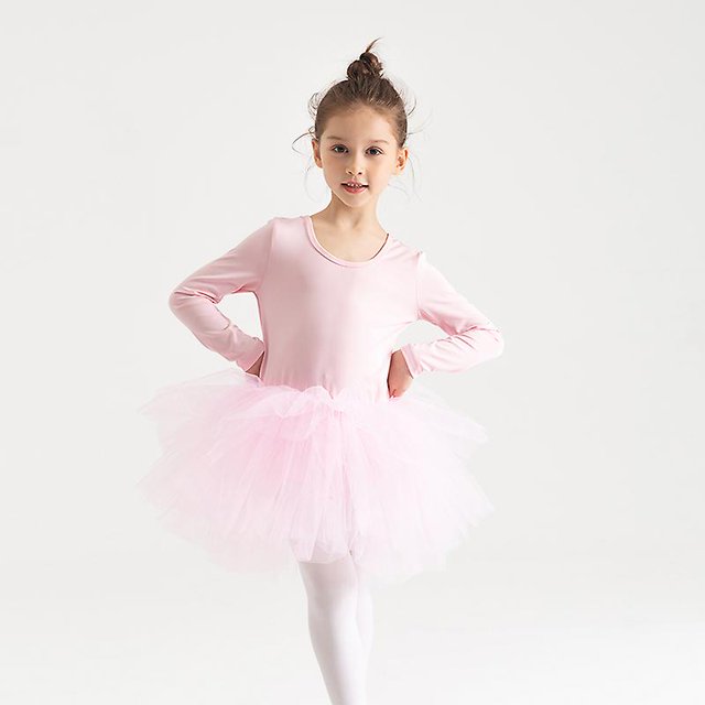 Fashion Girl Ballet Tutu Dress Professional Kids Dancing Party Dress Performance Costume Princess Wedding Girl Dress 2-8 Ys_b C zhangyuxiang LED