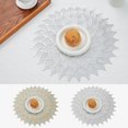 thumbnail image 1 of Homerr Cup Mat Table Placemat Cup Mat Waterproof Washable Lotus Leaf Eco friendly Non slip PVC Dining Table Mat Pad Household Supplies, 1 of 6