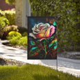 thumbnail image 4 of Rose Art Garden Flag 12.5"X18" Outdoor Indoor Garden Decor Porch Banner Sign With Grommets Uv Fade Resistant, 4 of 8