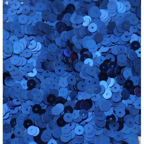 Royal Blue Sequins 5mm Shiny Metallic Made in USA