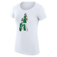 thumbnail image 2 of Women's G-III 4Her by Carl Banks White Boston Celtics Super-Slim Fit Lightweight Basketball Girls T-Shirt, 2 of 3