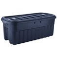 thumbnail image 1 of Rubbermaid Roughneck 50 Gallon Storage Container, 50 Gal - 2 Pack, Dark Indigo Metallic, 1 of 5