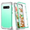 thumbnail image 2 of For Samsung Galaxy S10 Case, Dual Layer Slim Heavy Duty Hybrid Rugged Shockproof Anti-Scratch Protective Back Phone Cover, 2 of 9