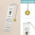 thumbnail image 3 of Unique Bargains Bookmark Book Marks for Reading Silver Tone Sunflower, 3 of 7