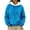 Sky Blue, variant on Hoodies for Women Hoodie Men'S Fashionable And Casual Daily Solid Plush Hooded Sweatshirt Hemlock