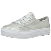 Keds Triple Kick Sneaker Little Kid/Big Kid, Grey Iridescent, 4 M US Big Kid