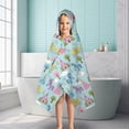 thumbnail image 6 of Fairy Tale Princess Castle Pattern Hooded Bath Towel，50"x30" for Ages 3 To 12 Kids, Quick Dry Lightweight Soft Microfiber Hood Beach Towel Cover Up for Kids, 6 of 7