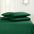 thumbnail image 4 of Empyrean Luxury Bed Sheets, Microfiber Bed Sheet Set, Twin XL, Hunter Green, 4 Piece, 4 of 9