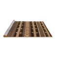 thumbnail image 2 of Ahgly Company Machine Washable Indoor Square Solid Brown Modern Area Rugs, 5' Square, 2 of 4