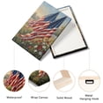 thumbnail image 4 of American Flag Canvas Wall Art, 4th of July Independence Day Canvas Print, Summer Wall Decor with US Flag, Patriotic Stencils Style Flag Picture, July 4th Wall Art for Home Office, 4 of 7
