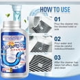 thumbnail image 4 of Kitchen Sink Drain Cleaner 350ml Pipe Unblocker Fast Acting Drain Cleaner for Kitchen Bathroom Powerful Clog Remover Liquid Solution for Hair Grease, 4 of 6