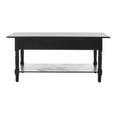 thumbnail image 6 of SAFAVIEH Boris 2-Drawer Coffee Table Distressed Black, 6 of 7