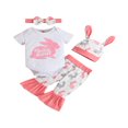 thumbnail image 1 of PENGXIANG My First Easter Outfit Clothes Set Infant Baby Girl Boy Bunny Romper Top Rabbit Pants Set with Hat White 0-3 Months, 1 of 7