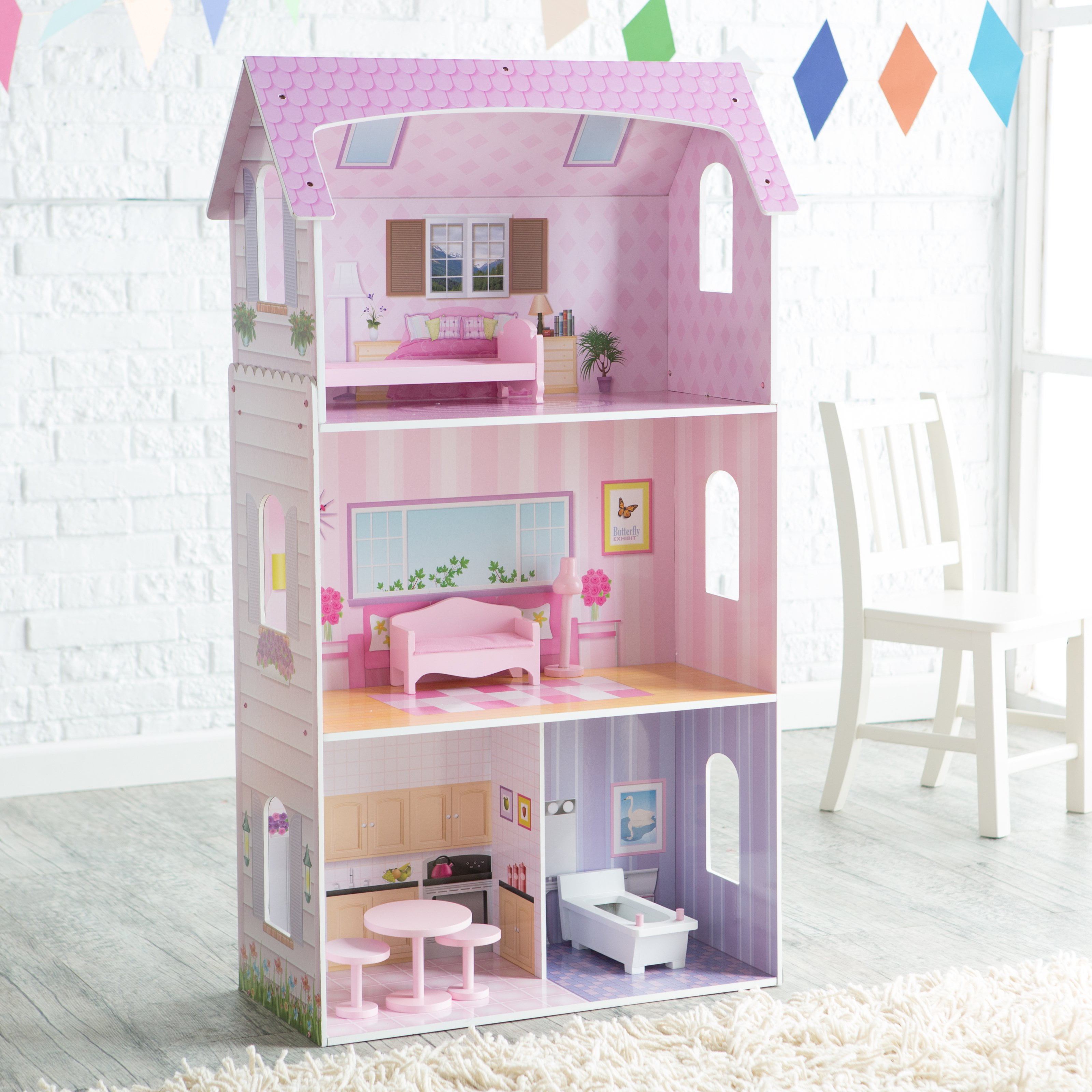 Teamson Kids Modern Doll House with 