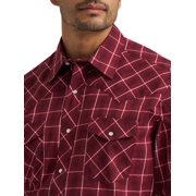 Wrangler® Men's and Big Men's Regular Fit Long Sleeve Western Shirt, Sizes S-5XL