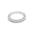 thumbnail image 5 of Cynthia Clear Cz Sterling Silver Anniversary Ring Wedding Band Women Ginger Lyne Collection, 5 of 6