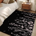 thumbnail image 4 of Area Rugs 2.7'x5', Black Floral Carpet for Living Room Bedroom Dining Room, Elegant Pastoral Flowers Farmhouse Throw Kitchen Rugs Non Slip Washable Rectangle Indoor Outdoor Rugs, 4 of 8