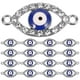 thumbnail image 1 of 20 piezas de dijes de doble agujero con forma de ojo malvado, joyería DIY, colgante, conector, collar, dijes colgantes, 1 of 5