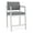 Adler Graphite, variant on Lesro Lenox Steel Fabric Hip Waiting Room Guest Chair in Silver/Open House Black