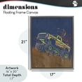 thumbnail image 4 of Stupell Industries Eclectic My Jam Truck Adventure Gray Floating Frame Canvas Art, 17 x 21, by Kim Allen, 4 of 8