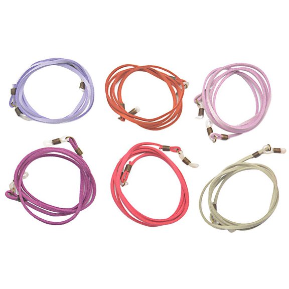 6pcs Velvet Glasses Chains Chain Brillenshnur Sunglasses Strap Colorful