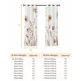 thumbnail image 6 of Brown Red Spring Floral Blackout Curtains for Bedroom, Summer Flowers Botanical Elegant Thermal Insulated Kitchen Drapes with Grommets, Light Blocking Window Treatment, 2 Panels 52" x 63", 6 of 7