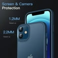 thumbnail image 2 of JETech Matte Case for iPhone 12/12 Pro 6.1-Inch, Shockproof Military Grade Drop Protection, Frosted Translucent Back Phone Cover, Anti-Fingerprint (Storm Blue), 2 of 6
