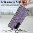 thumbnail image 5 of TECH CIRCLE Case for Samsung Galaxy Z Fold 5 7.6" 2023 Release, Premium PU Leather Hard Plastic Protective Case Slim Fit Thin Lightweight Durable Classic Cover, Purple, 5 of 7