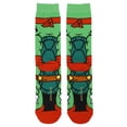 thumbnail image 3 of Teenage Mutant Ninja Turtles Raphael Animigos Men's Crew Socks, 3 of 5