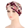 thumbnail image 3 of Pre-Tied Wrap Hair Braid Caps Bohemia Braid Hair Cover Wrap Pre-Tied Twisted Braid Hair Cover Chemo Headwear for Women Headwear for Chemo Patients Turban Head Wraps Chemotherapy Caps, 3 of 3