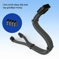 thumbnail image 3 of Color CPU 8pin to 4+4pin Detachable Male Extension Cable 11.8in for Motherboards, 3 of 20