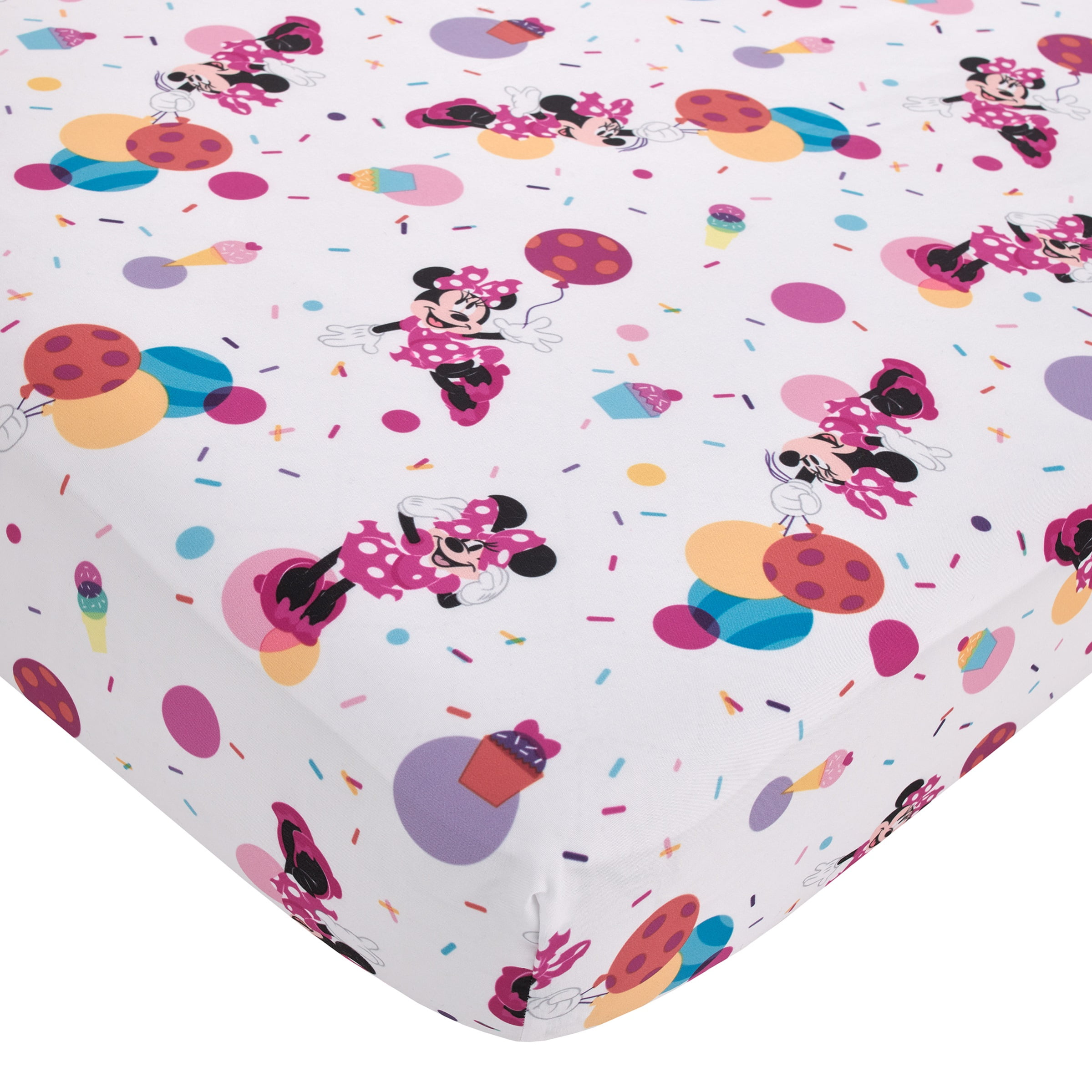 Disney Minnie Mouse Let's Party 2 Piece Toddler Sheet Set