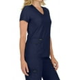 thumbnail image 4 of koi Basics Becca Women's 4-Pocket Stretch Scrub Top Ruby XL, 4 of 5
