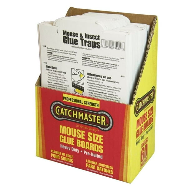 12 catchmaster peanut butter scented glue board mouse insect traps